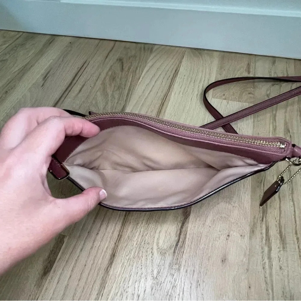 Coach Pink Crossbody Leather Bag - Picture 7 of 10